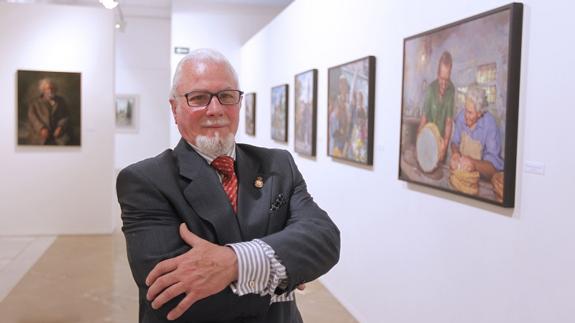 El pintor, durante la inauguración de una exposición sobre su obra en 2013  