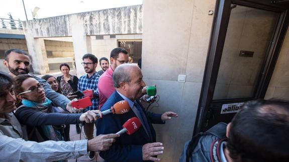 José Torres Hurtado el día que declaró por la operación Nazarí.