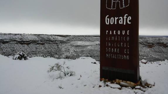 Nieve en Gorafe. 