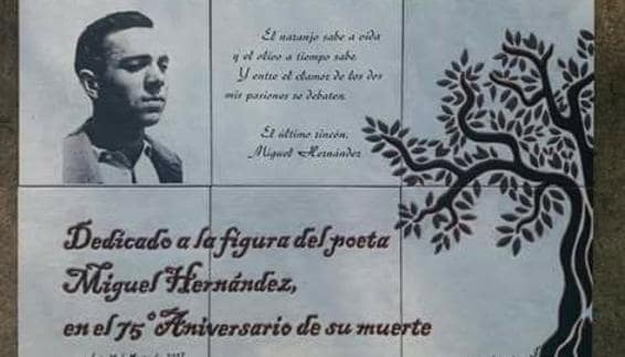 Recital, placa y rincón para Miguel Hernández