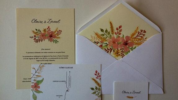 Invitaciones de boda, lo hecho a mano