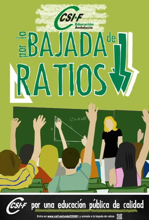 ¿Quieres sumarte a la campaña por la bajada de ratios en las aulas andaluzas de CSIF?