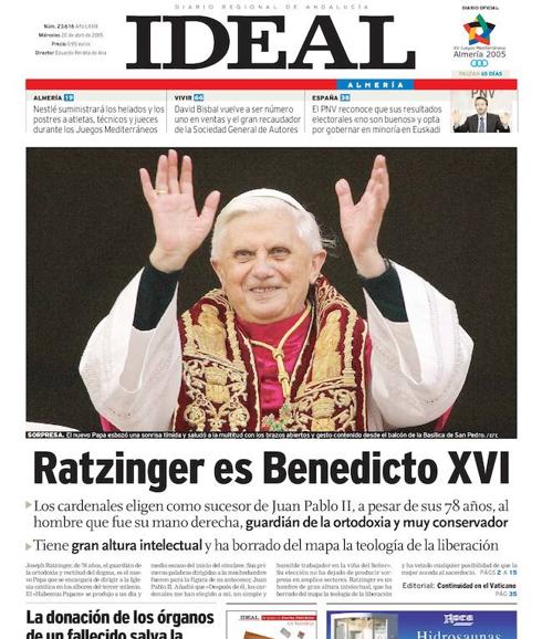 Benedicto XVI, nuevo Papa