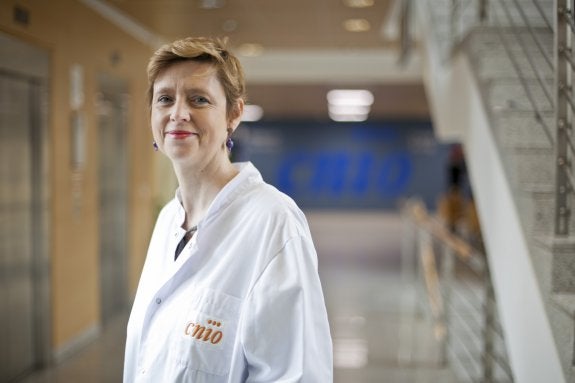 Giovanna Roncador, en el Centro de Investigaciones Oncológicas.
