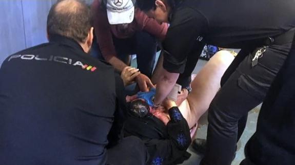 Así fue el parto en el aeropuerto de Barajas