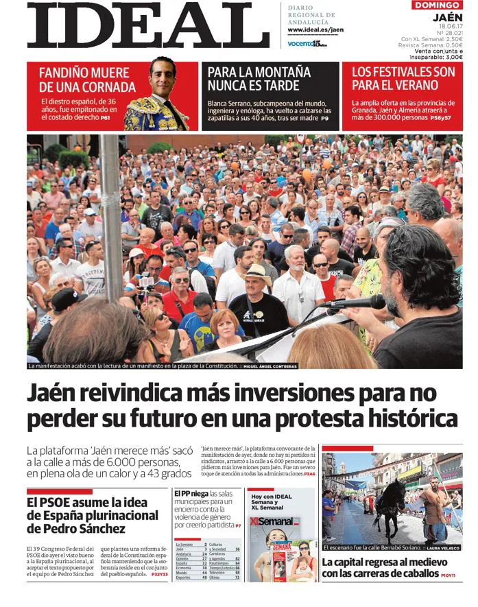 Hoy, 18 de junio, en la edición impresa de IDEAL