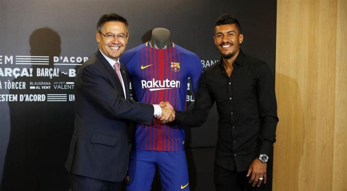 Presentación oficial de Paulinho que ya pisa el Camp Nou