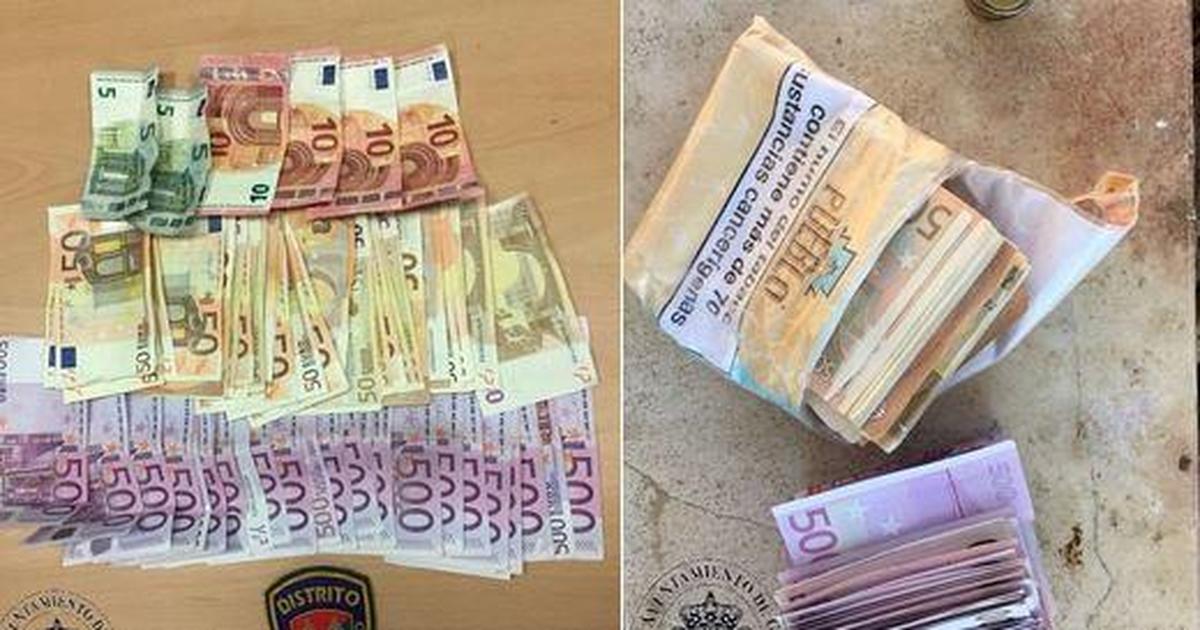 Investigan a un indigente que llevaba 18.650 euros en una bolsa de plástico