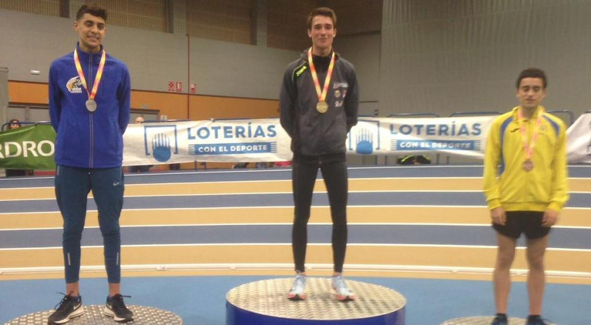 Mario García, oro en el Nacional sub 20 en los 3.000 metros