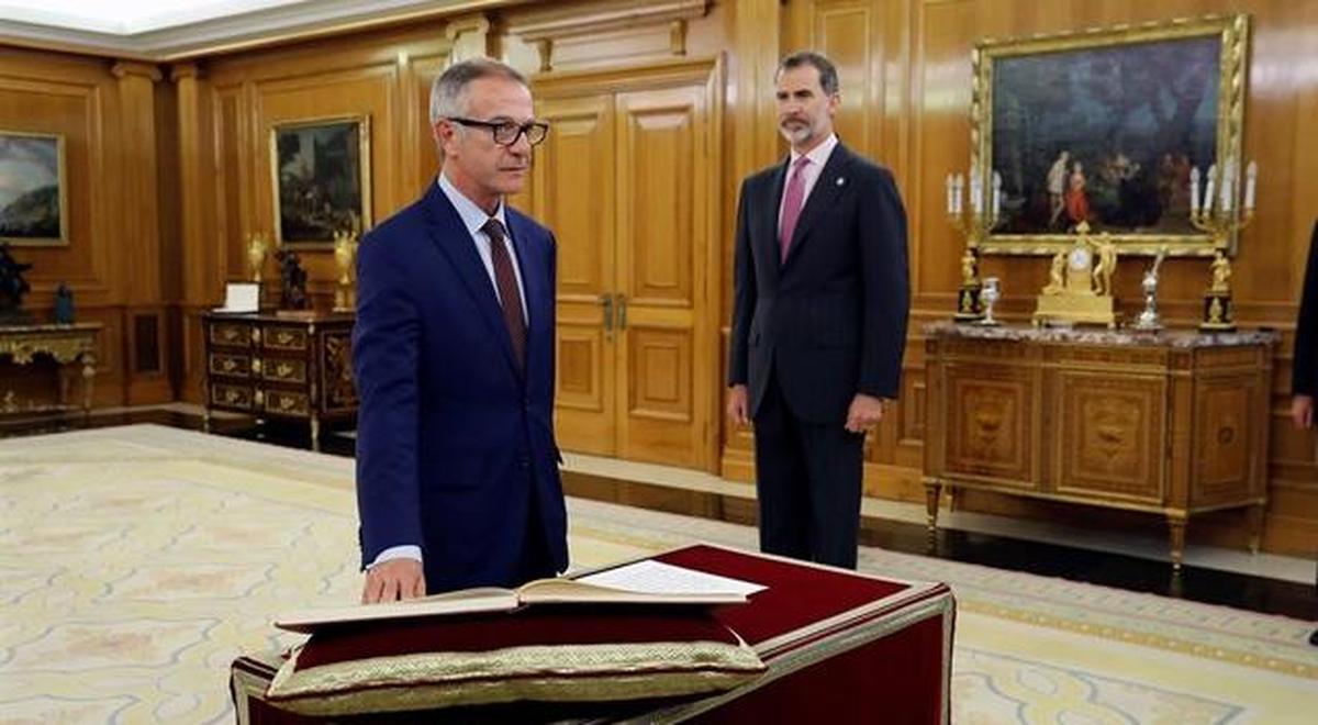 José Guirao promete su cargo ante el Rey como nuevo ministro de Cultura y Deporte