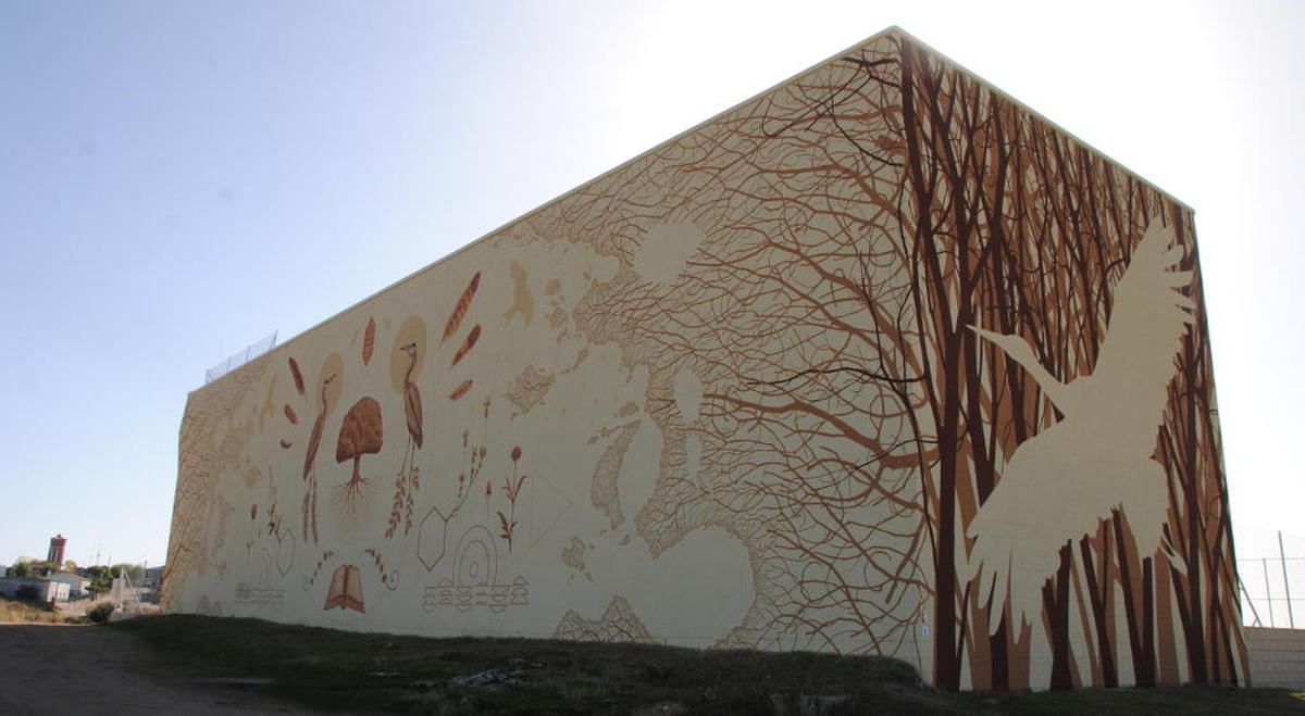 Juzbado fusiona arte rural y urbano con un mural de 600 metros&nbsp;&nbsp;