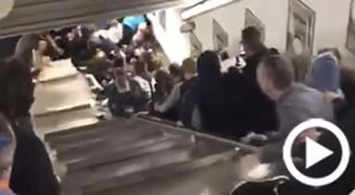 Vídeo: Las escalofriantes imágenes de una escalera mecánica descontrolada en el metro de Roma