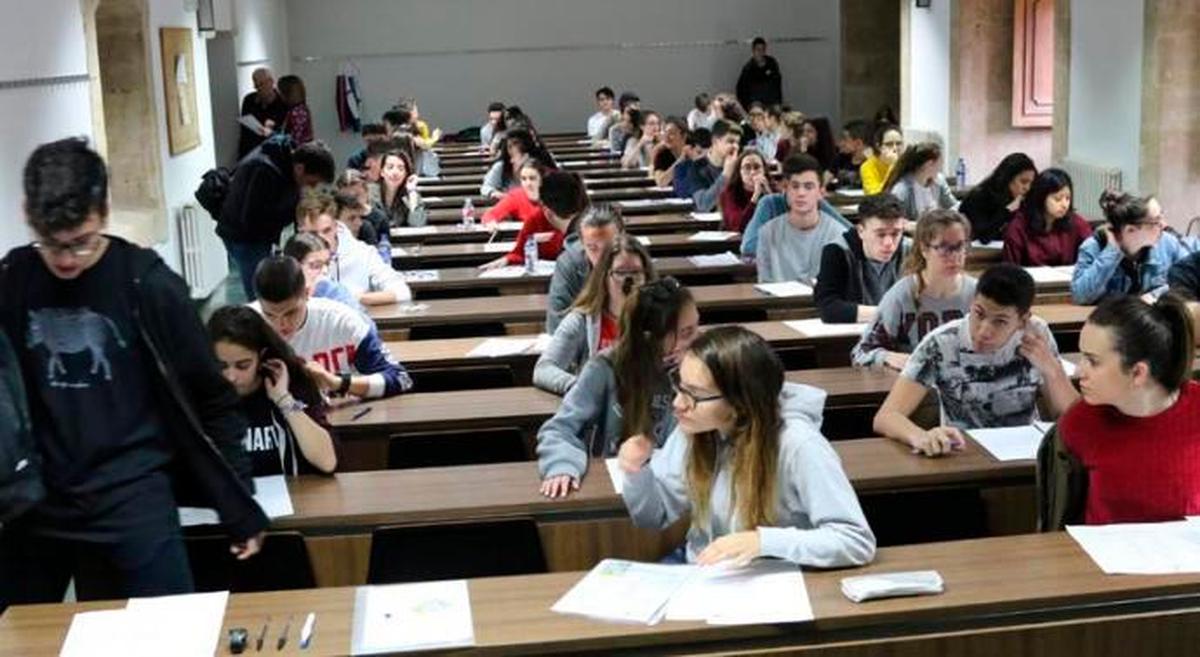 Examen de la EBAU el pasado año en la convocatoria ordinaria de junio.