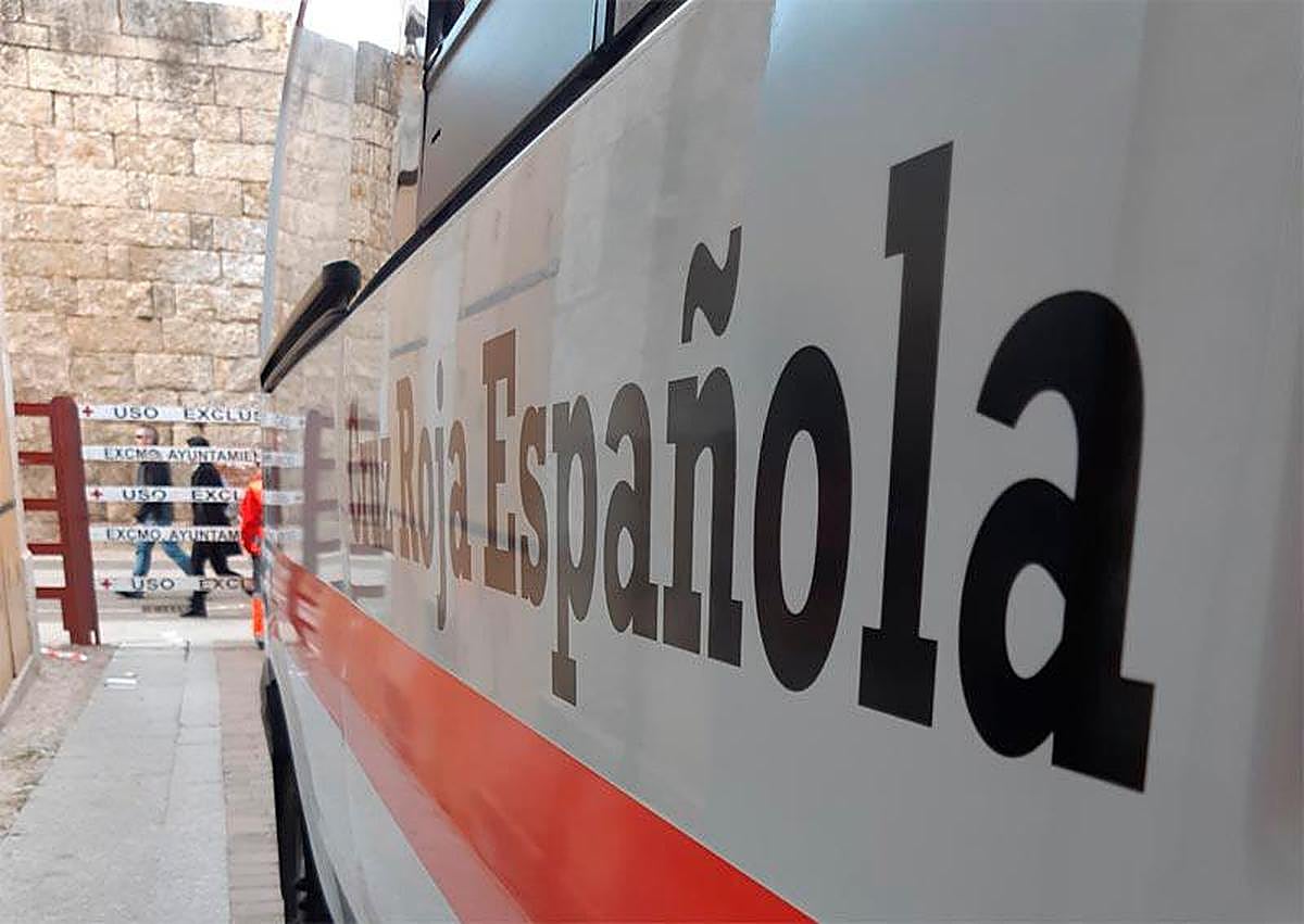 Ambulancia de la Cruz Roja.