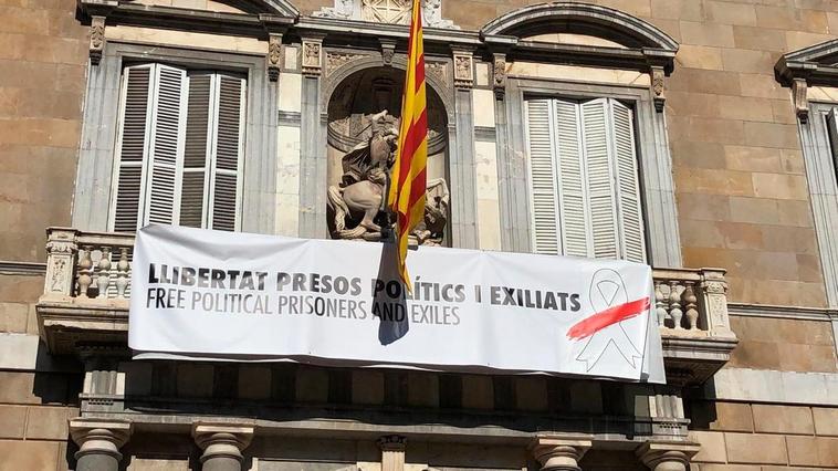 Aspecto de la fachada de la Generalitat actual.