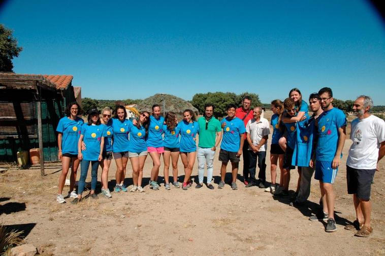 Campo de voluntariado en Monleras donde se construyó una fragua