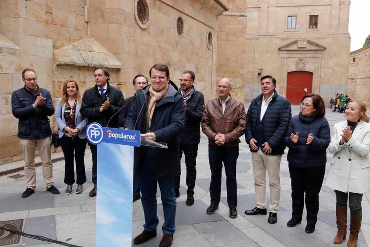 Alfonso Fernández Mañueco en la mañana de este viernes.