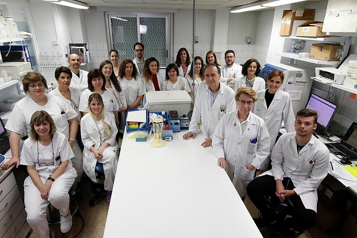 El grupo de investigación que dirige Marcos González.