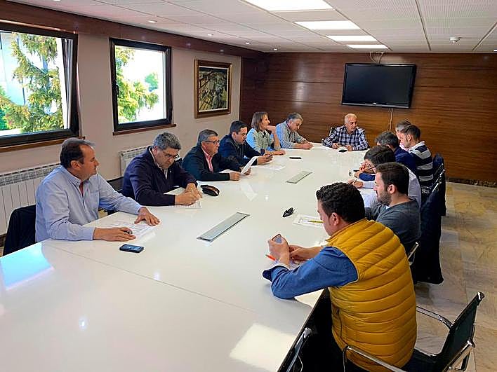 Mesa del cereal este lunes.