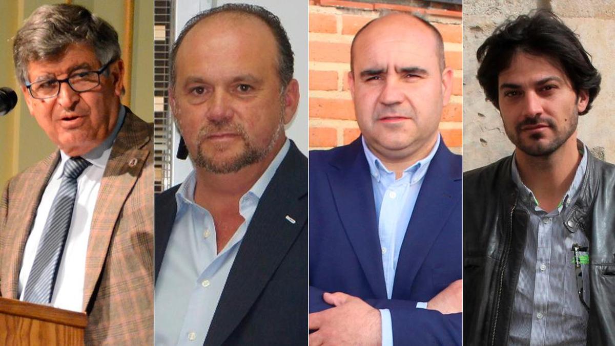 Alejo Riñones (PP Béjar), José Martín Bravo (Cs Villamayor), José Buenaventura (Cs Villares de la Reina), David Ramos (PSOE Aldeatejada).