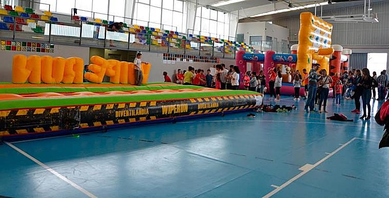 Hinchables para niños en las fiestas del Corpus del año pasado