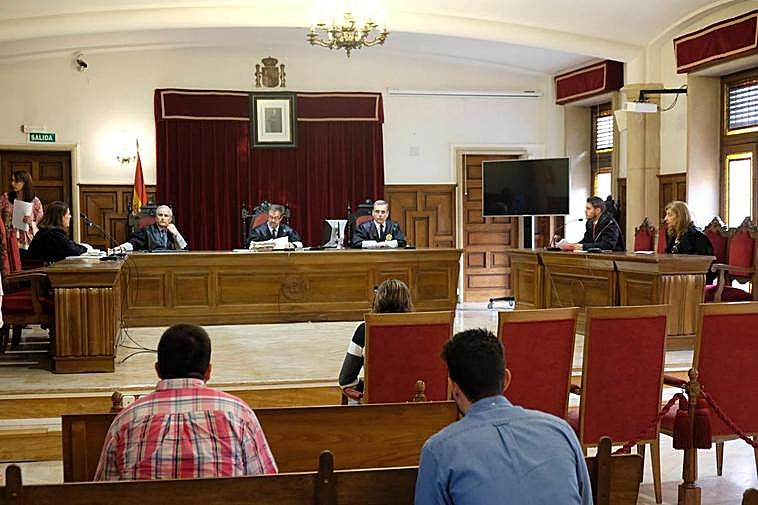 El acusado, este jueves en la Audiencia Provincial.