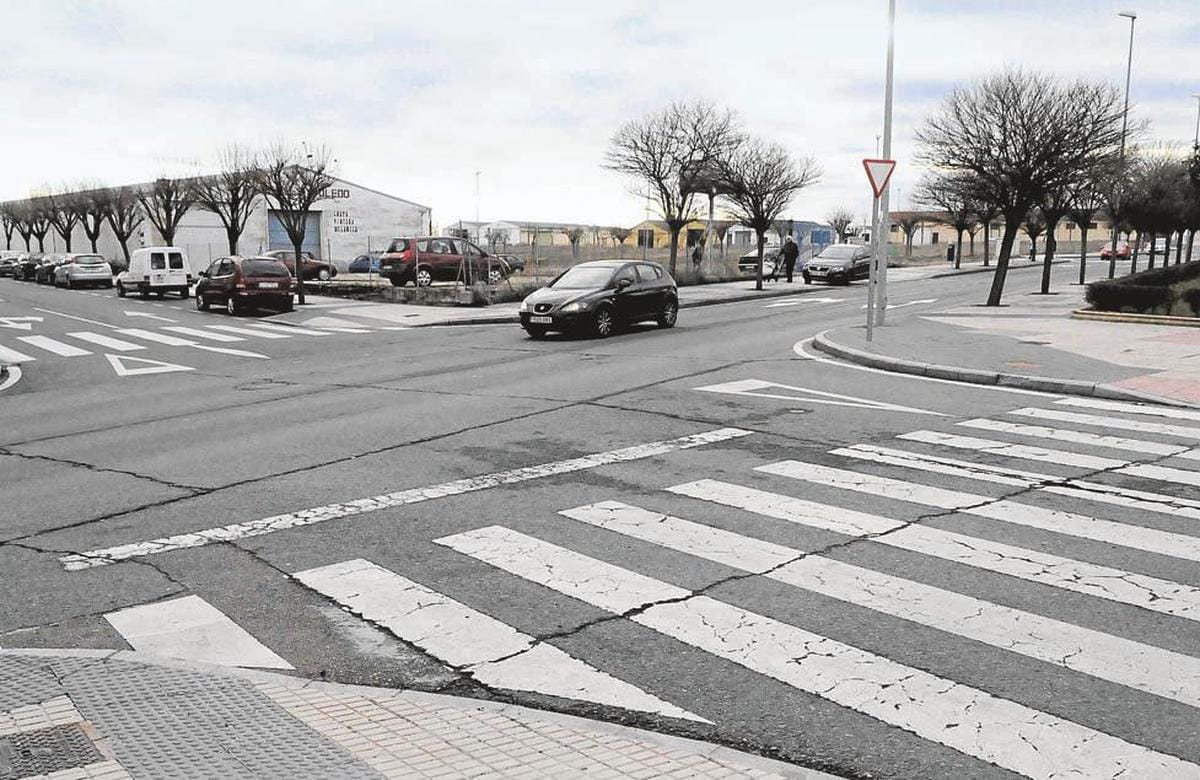 Paso de peatones donde se produjo el fatal atropello.