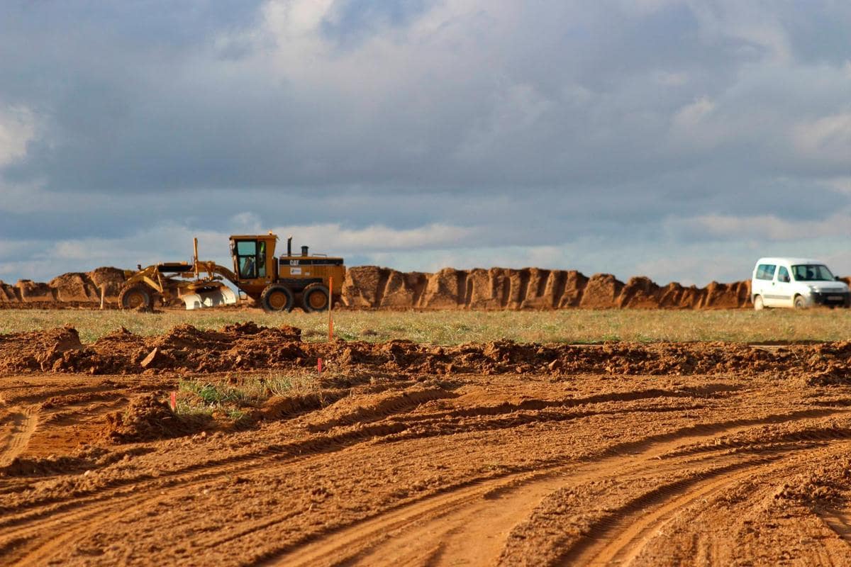 Obras en la zona regable de La Armuña