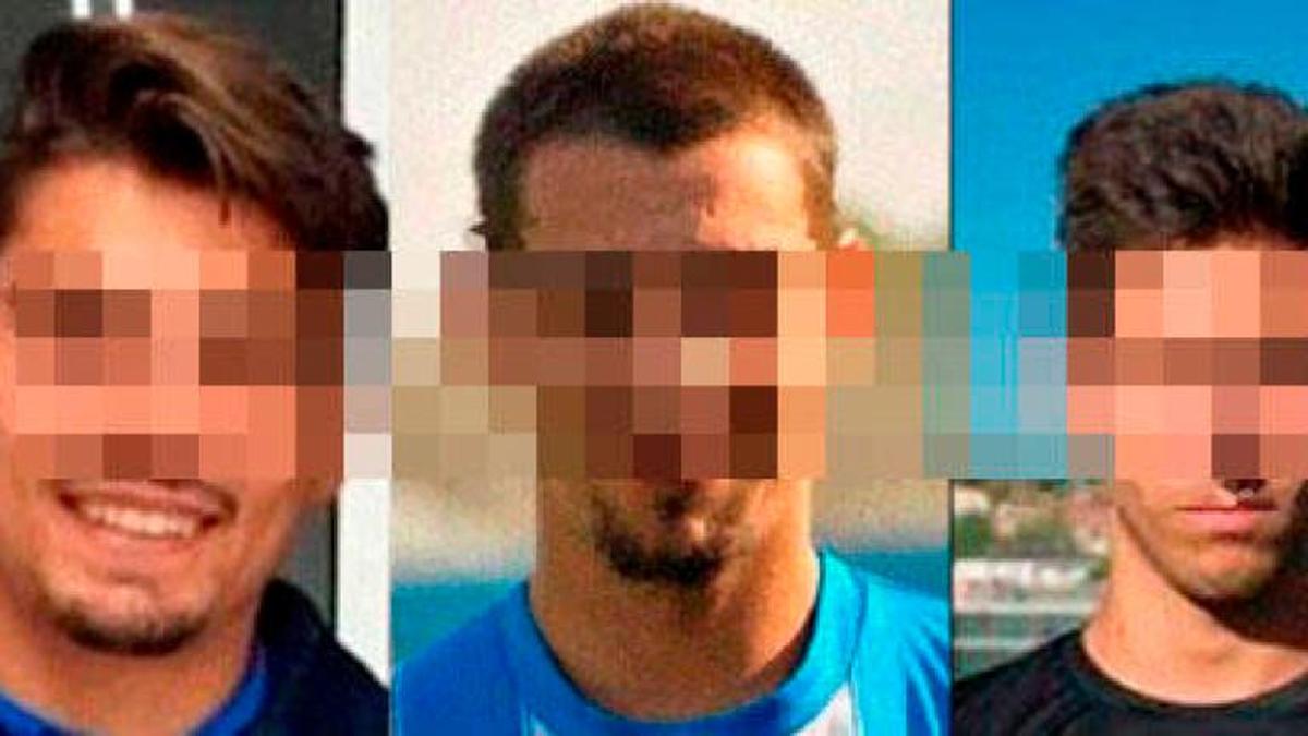 Los tres exjugadores del Arandina acusados de agredir sexualmente a una menor de 16 años.