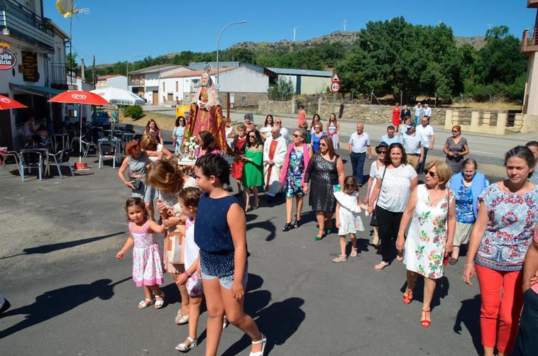 Imagen de la procesión de la Virgen de la Asunción del año pasado.