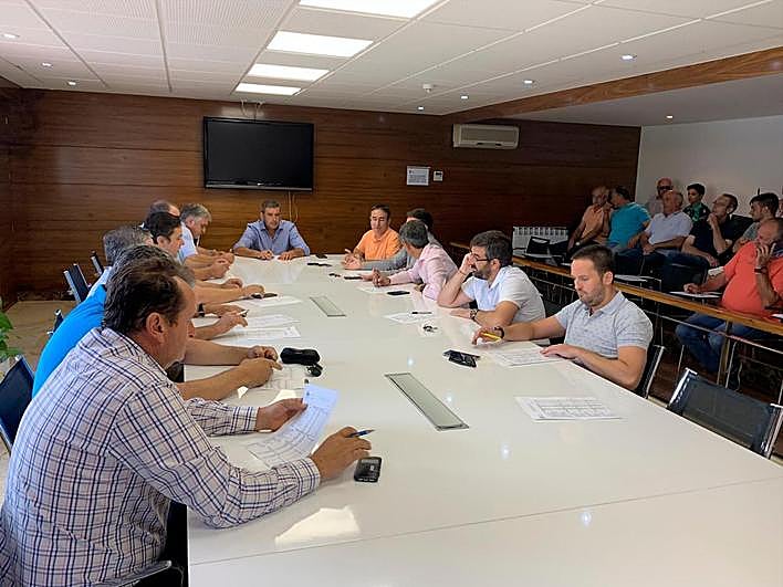 Mesa del cereal en la Lonja salmantina.