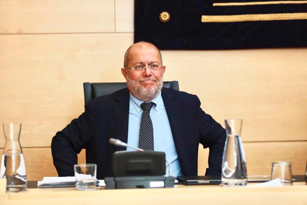 Francisco Igea, durante su comparecencia ante los medios.