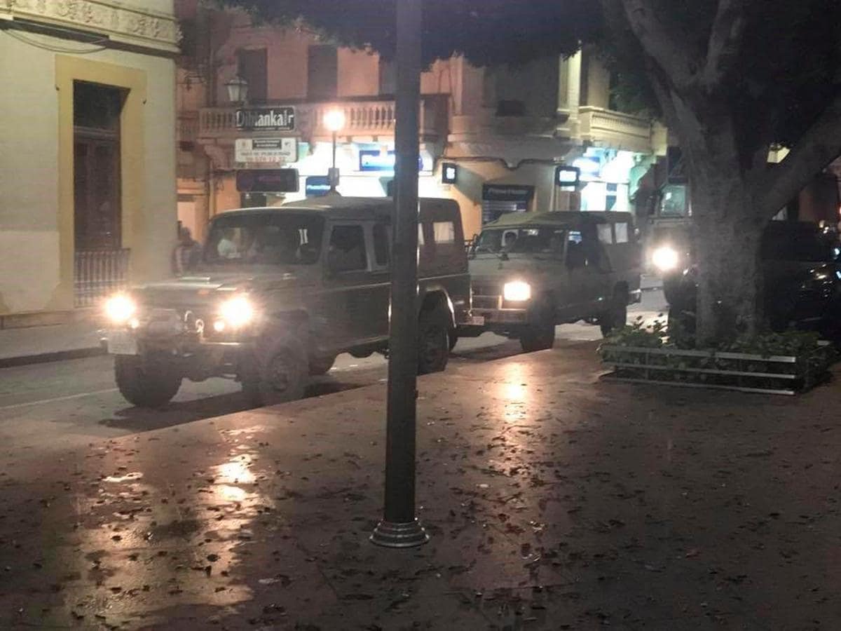 La Unidad Militar de Emergencias se ha desplegado en Almoradí