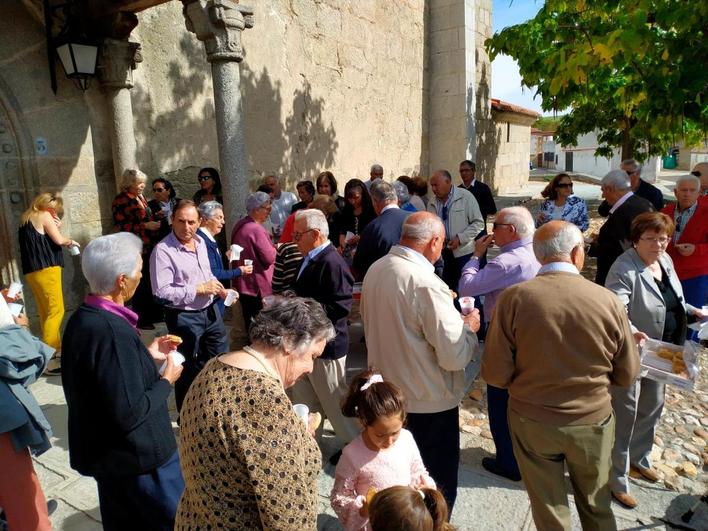 Mancera de Abajo celebra el día de su patrona, la Virgen del Rosario, con una misa especial