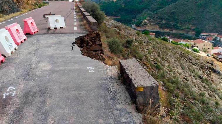 La carretera entre San Miguel de Valero y Valero, cortada por obras hasta diciembre