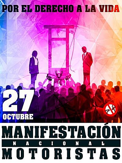 Cartel de la manifestación organizada por la Plataforma IMU