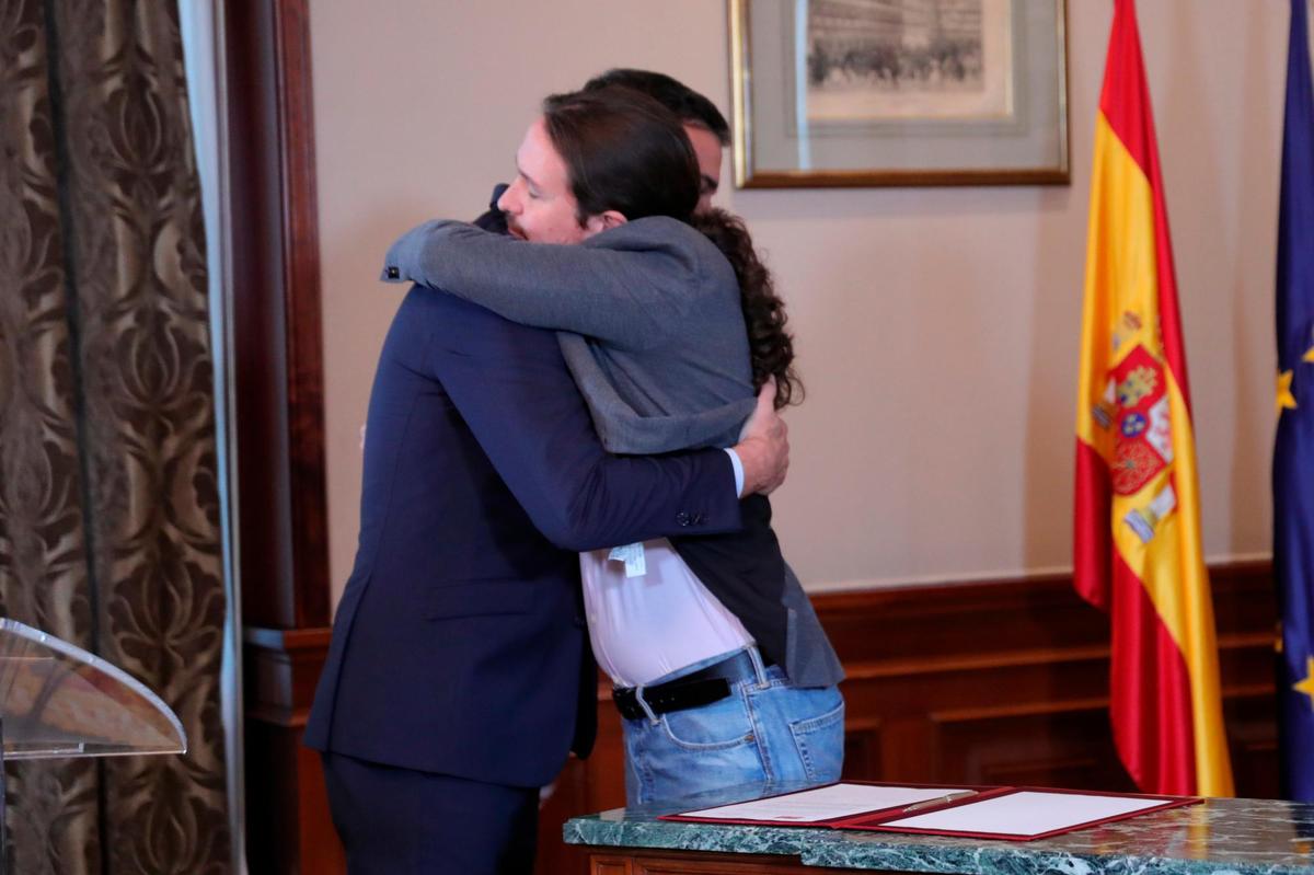 Pedro Sánchez y Pablo Iglesias.