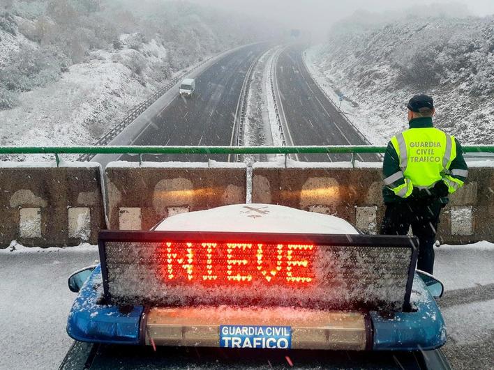 El temporal de nieve está afectando a varias provincias de la Comunidad.