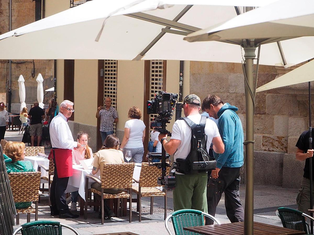 Grabación de la película “Un verano en Salamanca” en 2018.