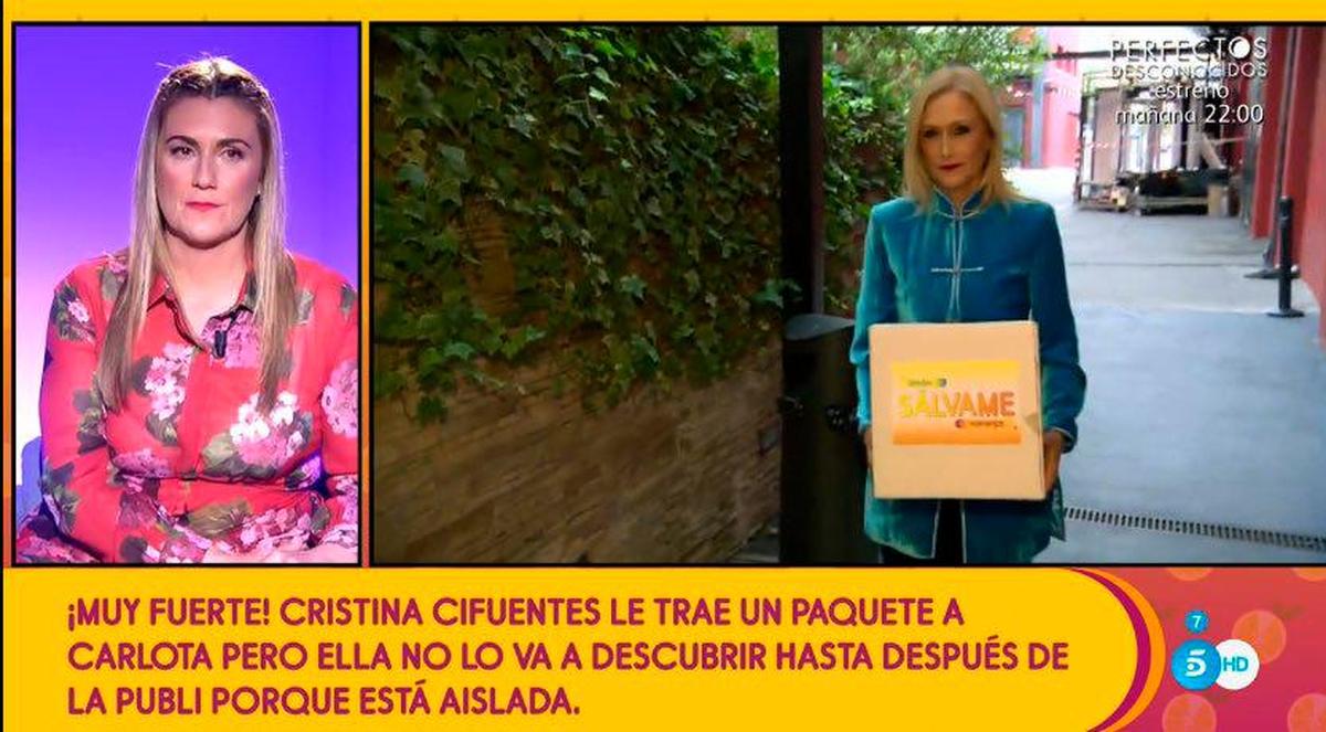 Cristina Cifuentes visita ‘Sálvame’.