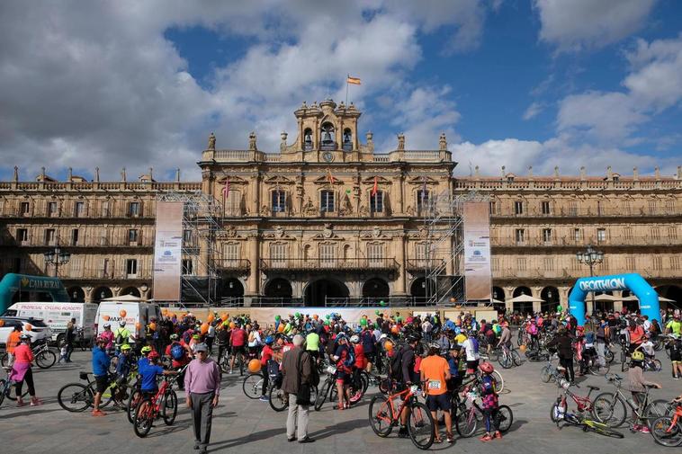 Marcha ciclista en la Semana de la Movilidad 2019.