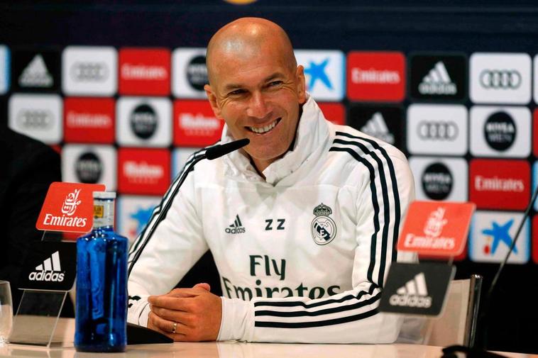 Zidane, durante una rueda de prensa.