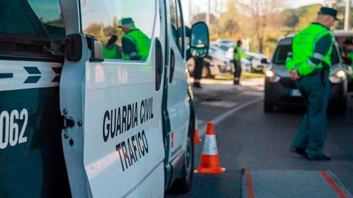 Un control de la Guardia Civil de Tráfico.