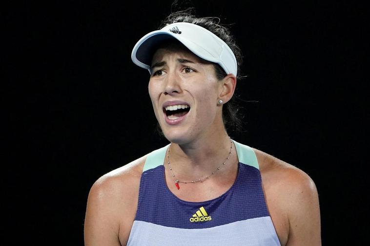 Garbiñe Muguruza durante la final del Abierto de Australia.