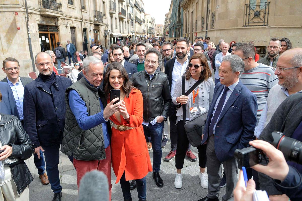 Inés Arrimadas, en su última visita a Salamanca.