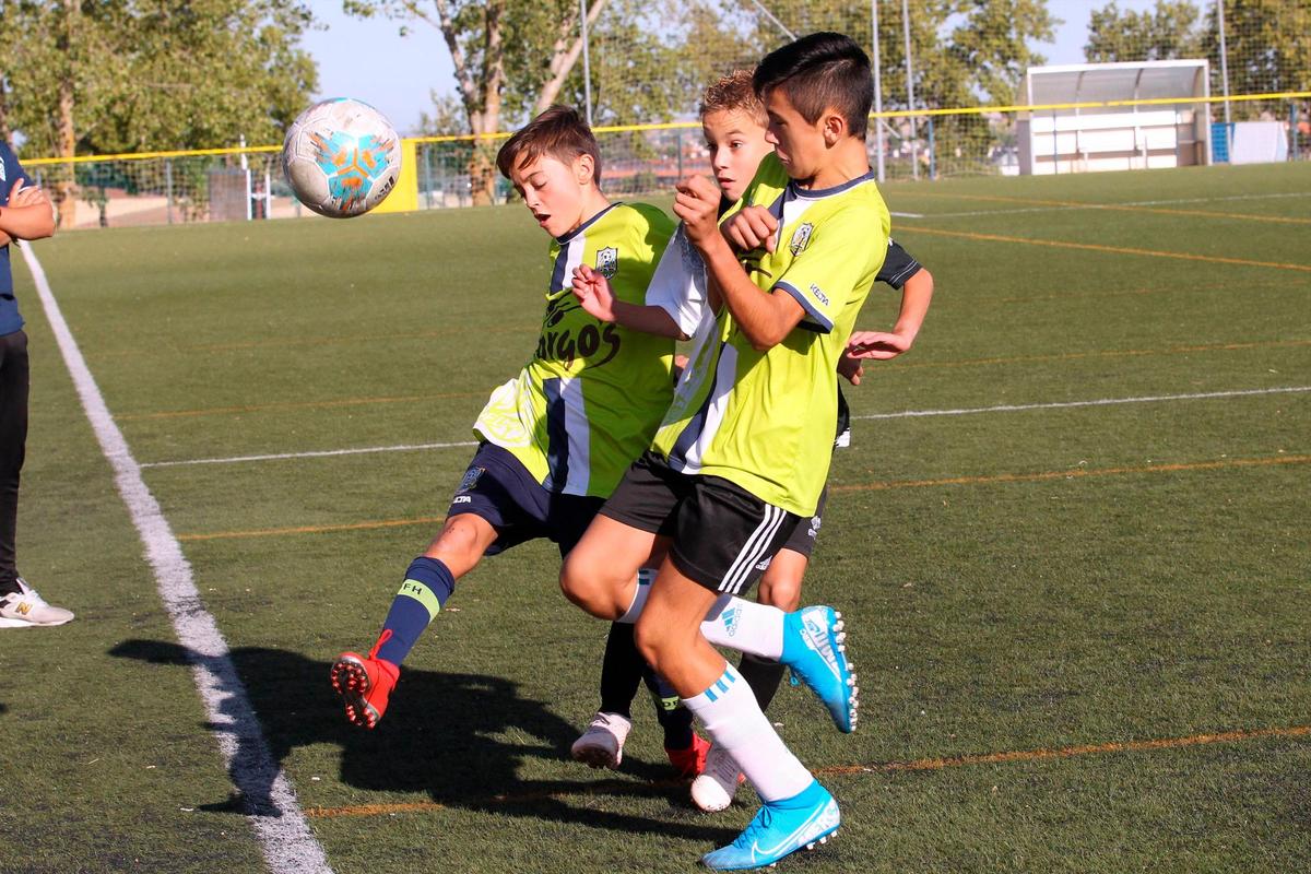 Encuentro de fútbol base en Salamanca.