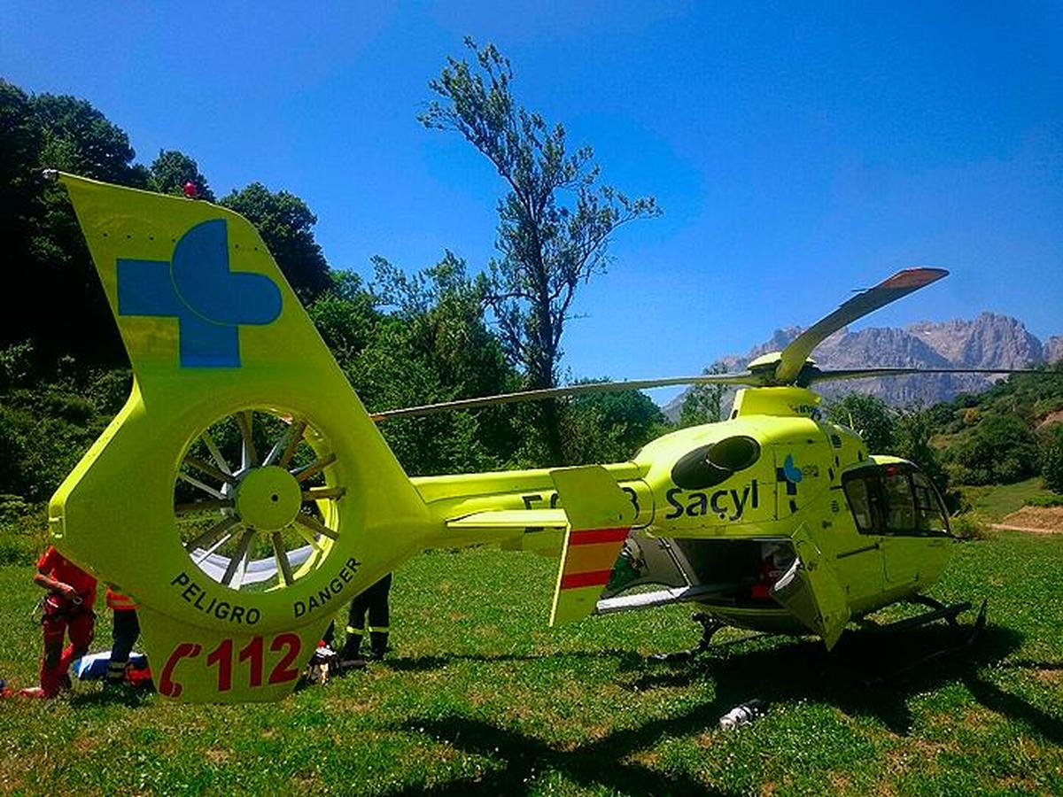 Helicóptero medicalizado del 112.