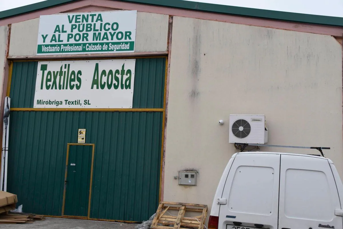 Instalaciones de Textiles Acosta en Ciudad Rodrigo, una de las empresas contactadas.