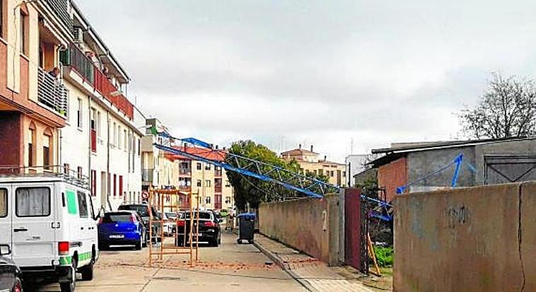 Imagen del lugar momentos después del incidente registrado en Villamayor.