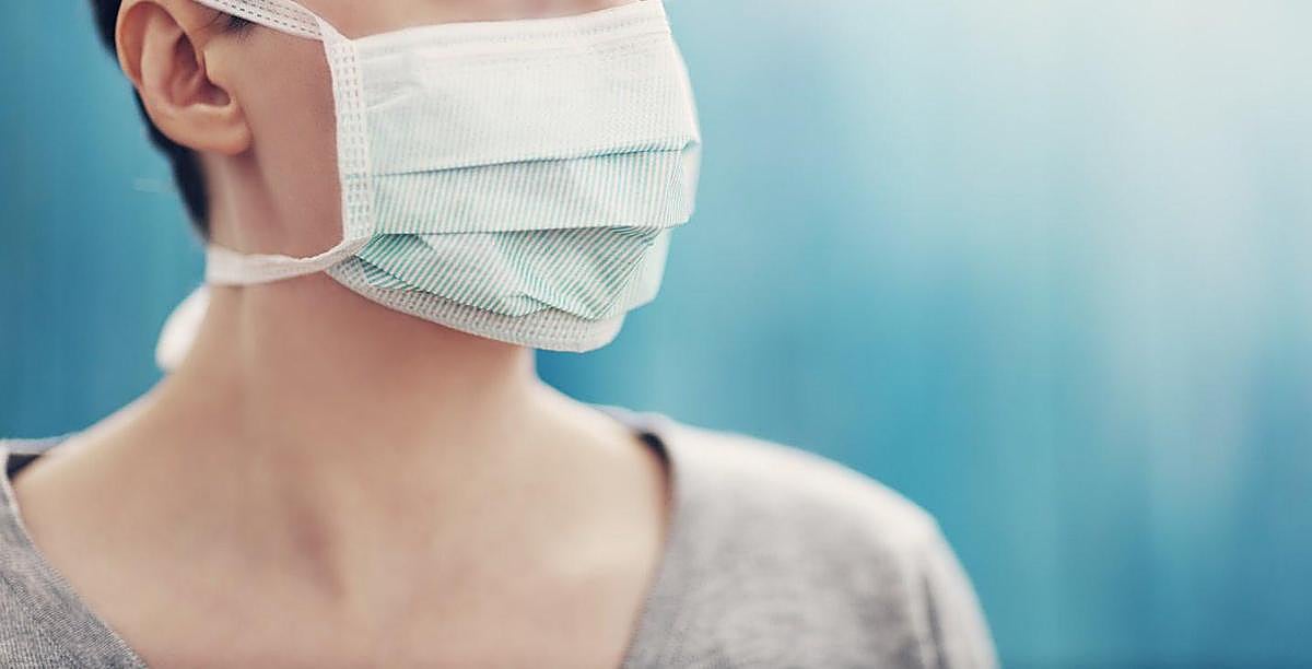 Persona con mascarilla. Coronavirus.